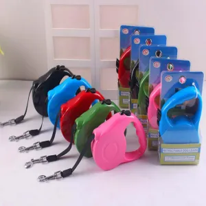 Automatic Retractable Dog Leashes Solid Color