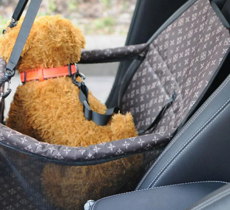 Breathable mesh pet car bag