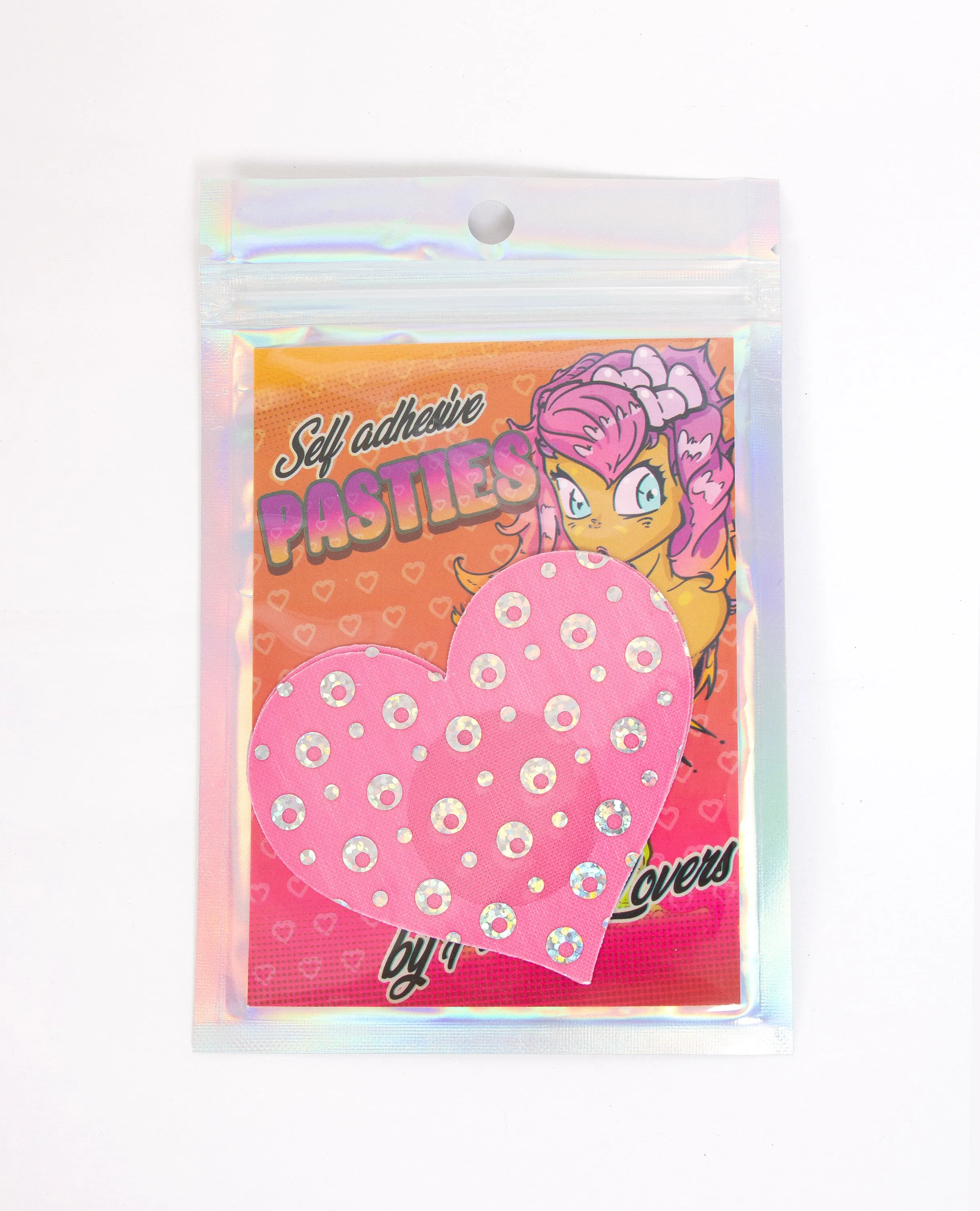 CD  HOLO DOT HEART PASTIES