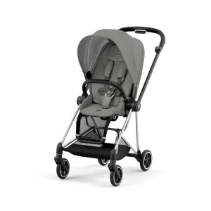 Cybex Mios 3 Stroller - Chrome/Black Frame and Soho Grey Seat Pack
