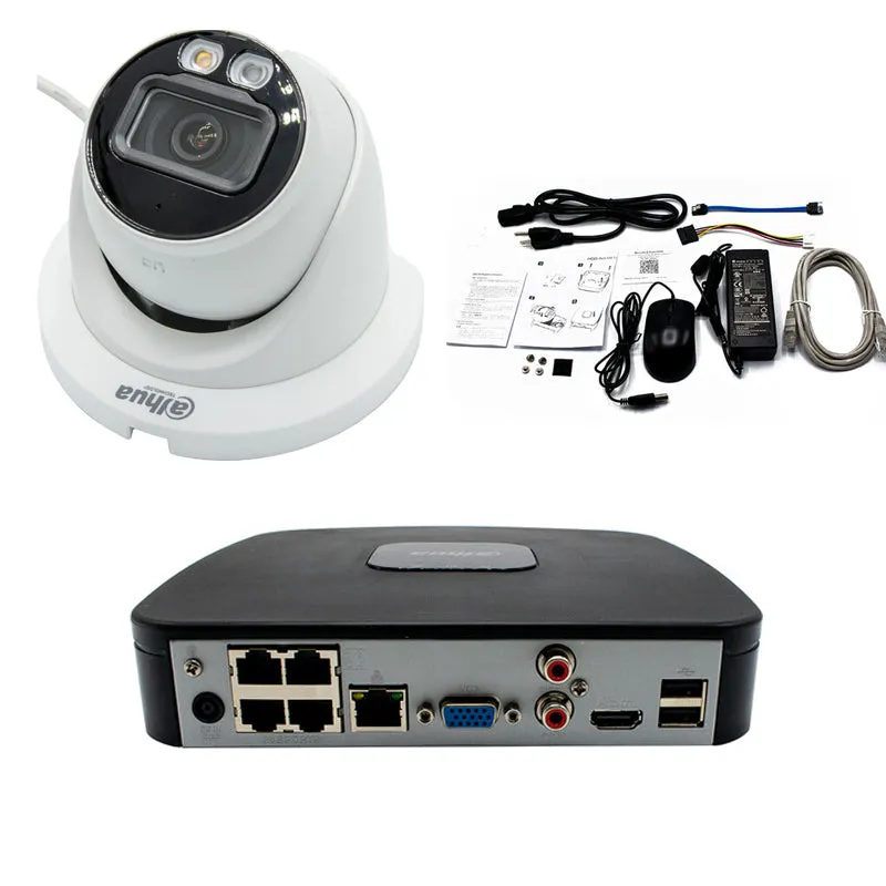 Dahua N444E42C 8MP with 4 Turret Cameras Kit