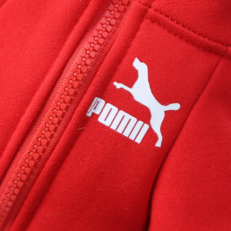 Designer Winter Dog Sweatshirt - Stylish Fleece, Zipper Closure, Warm and Cozy