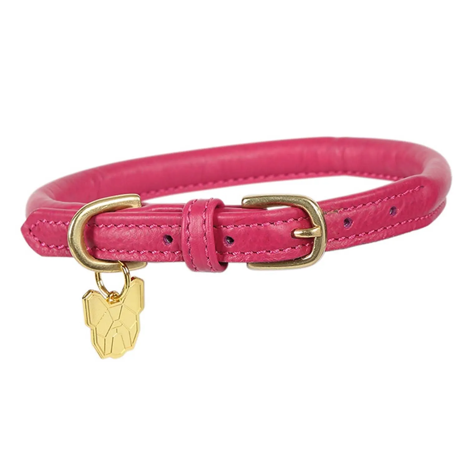 Digby & Fox Rolled Leather Dog Collar