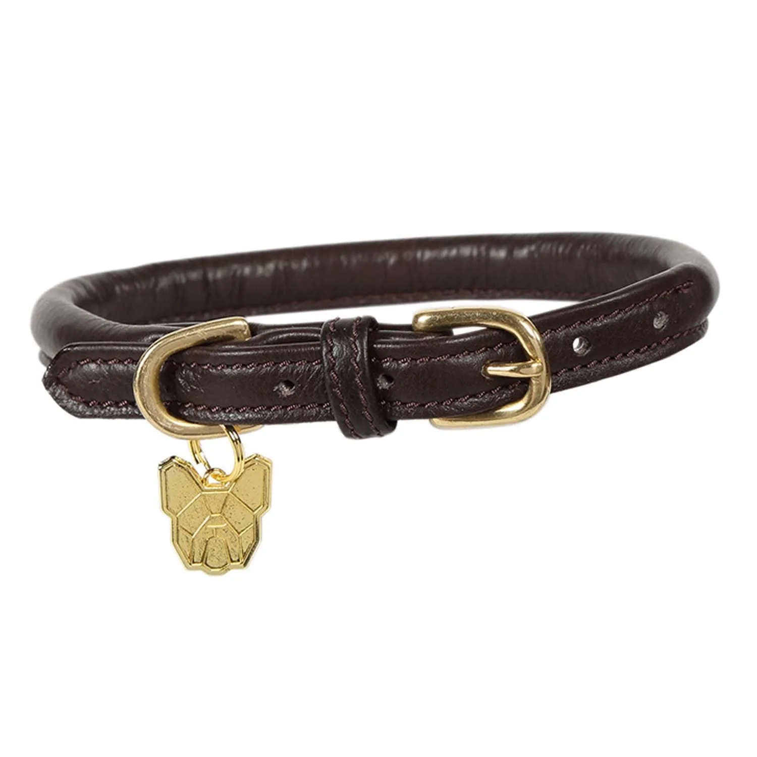 Digby & Fox Rolled Leather Dog Collar