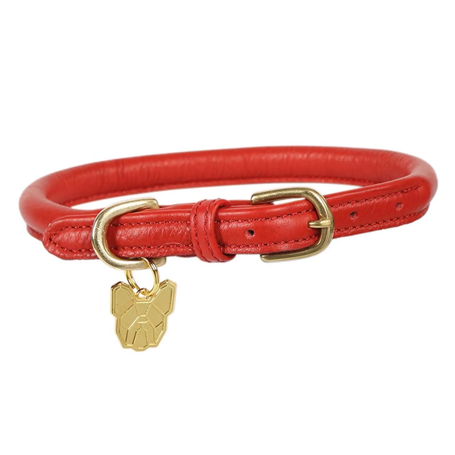 Digby & Fox Rolled Leather Dog Collar