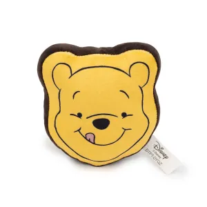 Dog Toy Squeaker Plush - Winnie the Pooh Smiling Face Yellow