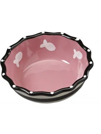 ETHICAL PRODUCTS CONTEMPORARY RUFFLE DISH, 5" CAT PINK