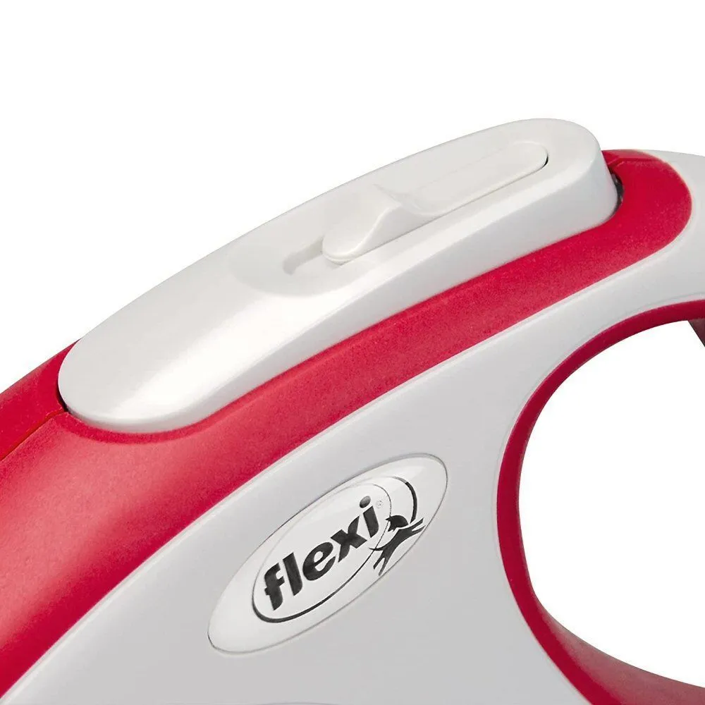 Flexi 5m Medium Red New Comfort Tape Retractable Dog Lead