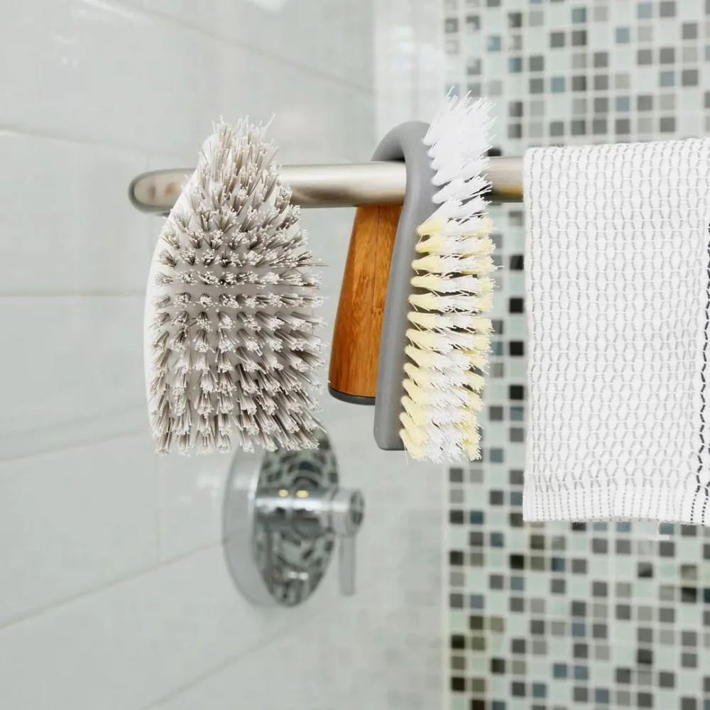 Full Circle Tough Stuff All-Purpose Scrub Brush - White
