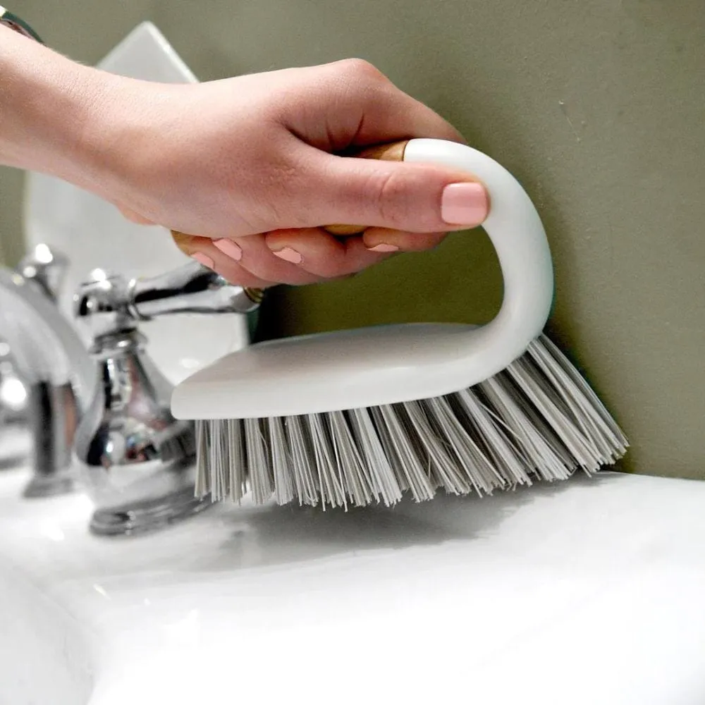 Full Circle Tough Stuff All-Purpose Scrub Brush - White
