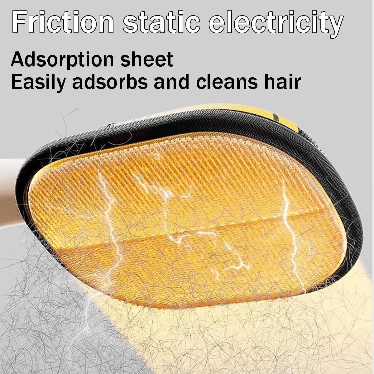 Goalintent Pet Hair Gloves Electrostatic Remover Bidirectional Bristles Reusable Pets Grooming Glove Upgrade Pethair - Effort-Free Clean for Clothing/Couch/Furniture/Carpet/Car Seat (2PCS)