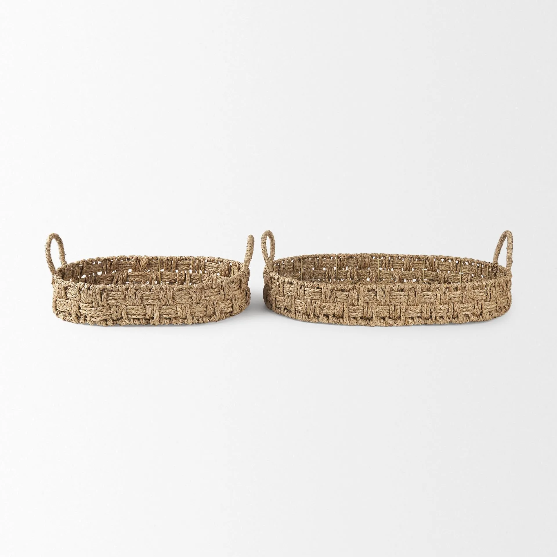 Haini Basketweave Seagrass Trays