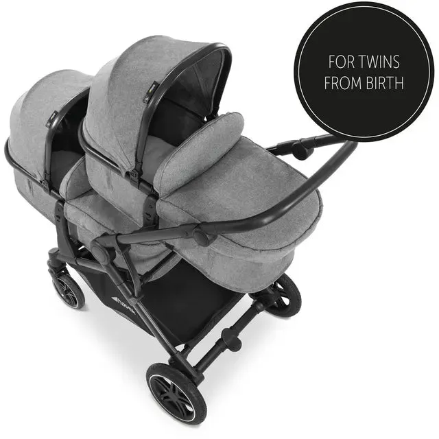 Hauck Atlantic Twin Double Stroller (Grey)