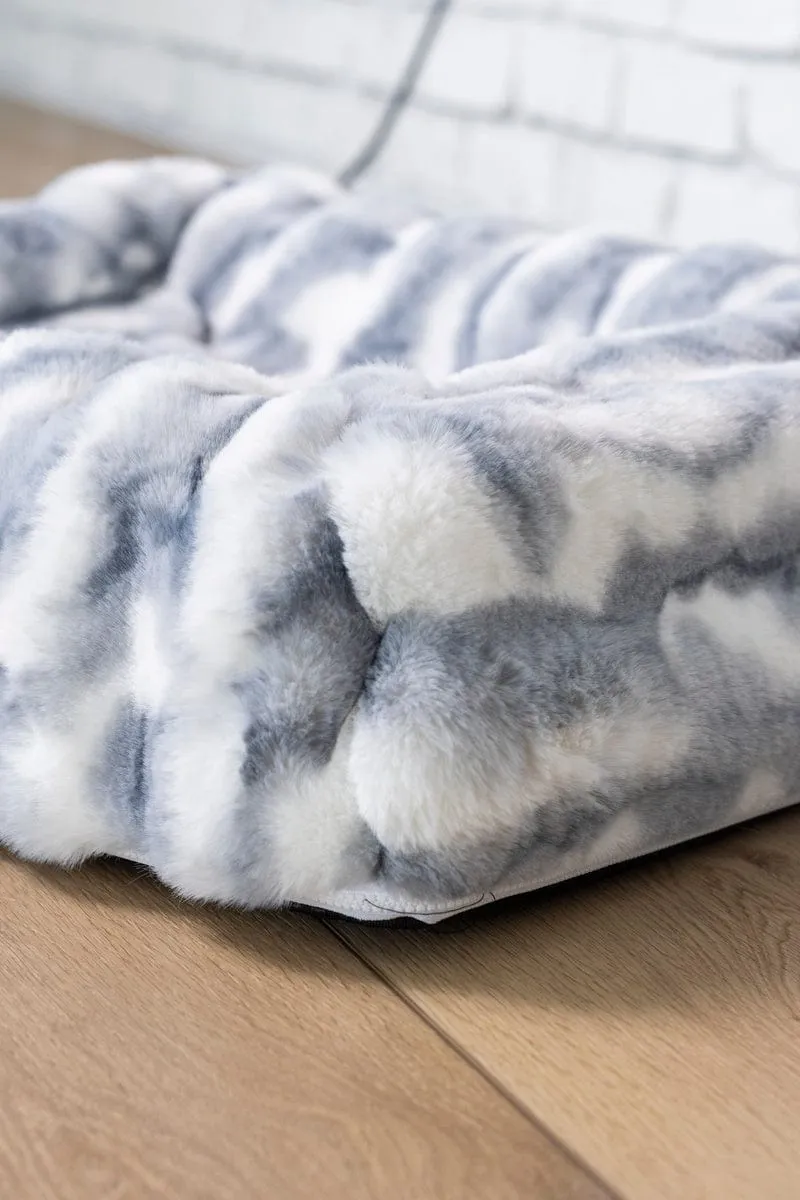 High-Density Memory Foam Pet Bed JulesRoche Minky Fabric