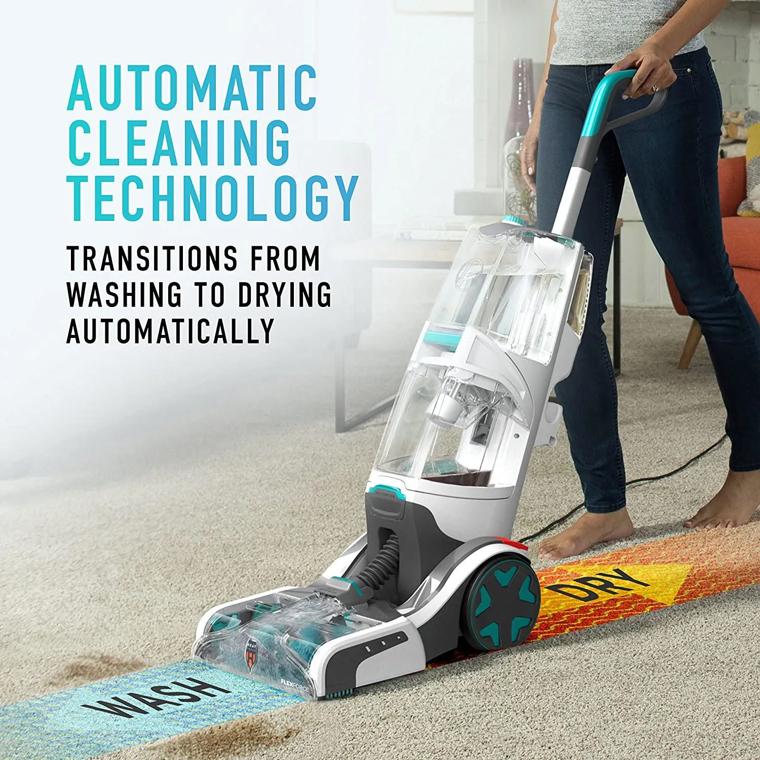 Hoover FH52000 Smartwash Automatic Carpet Cleaner Machine (Refurbished)