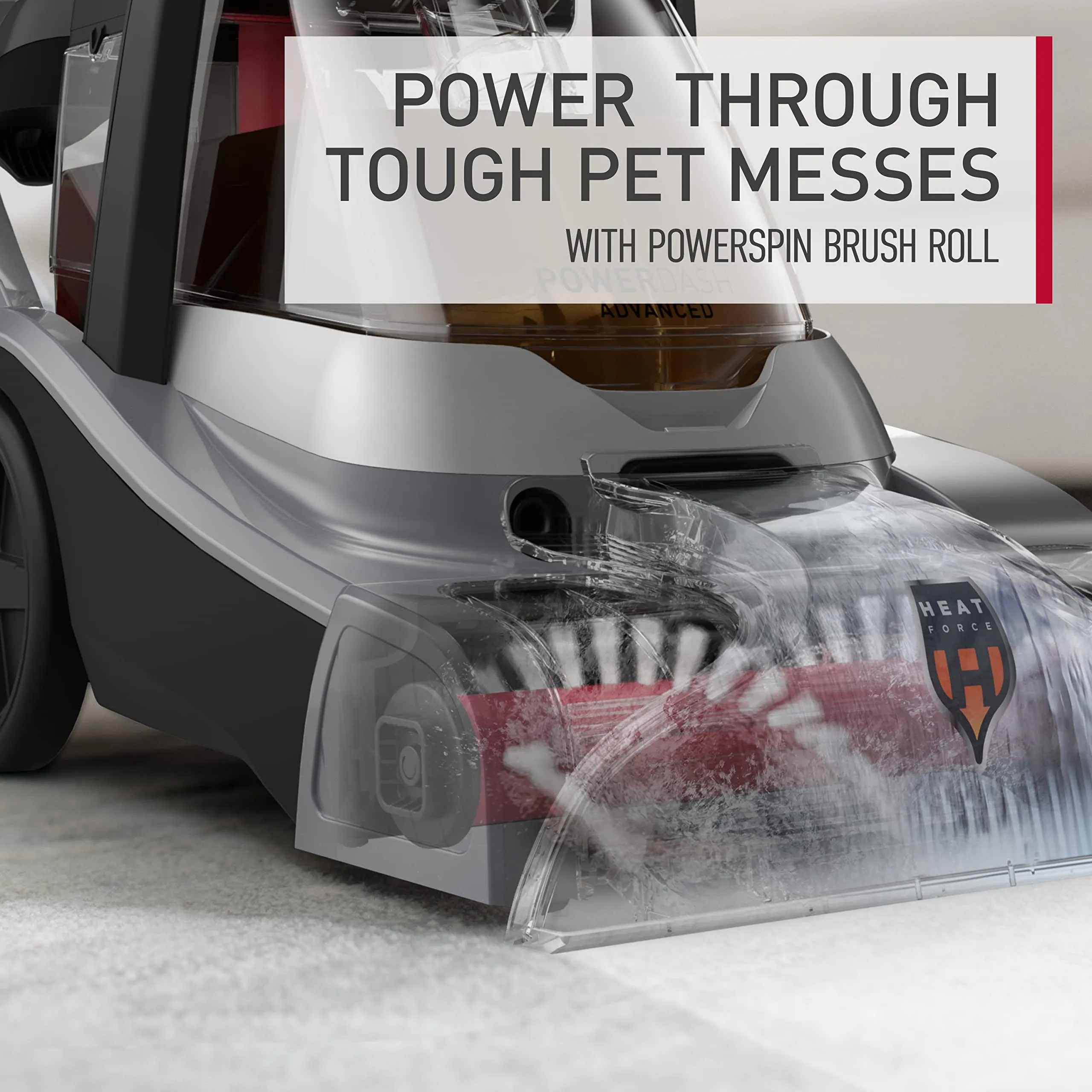Hoover PowerDash Pet Compact Carpet Cleaner, Lightweight, Above Floor Cleaning