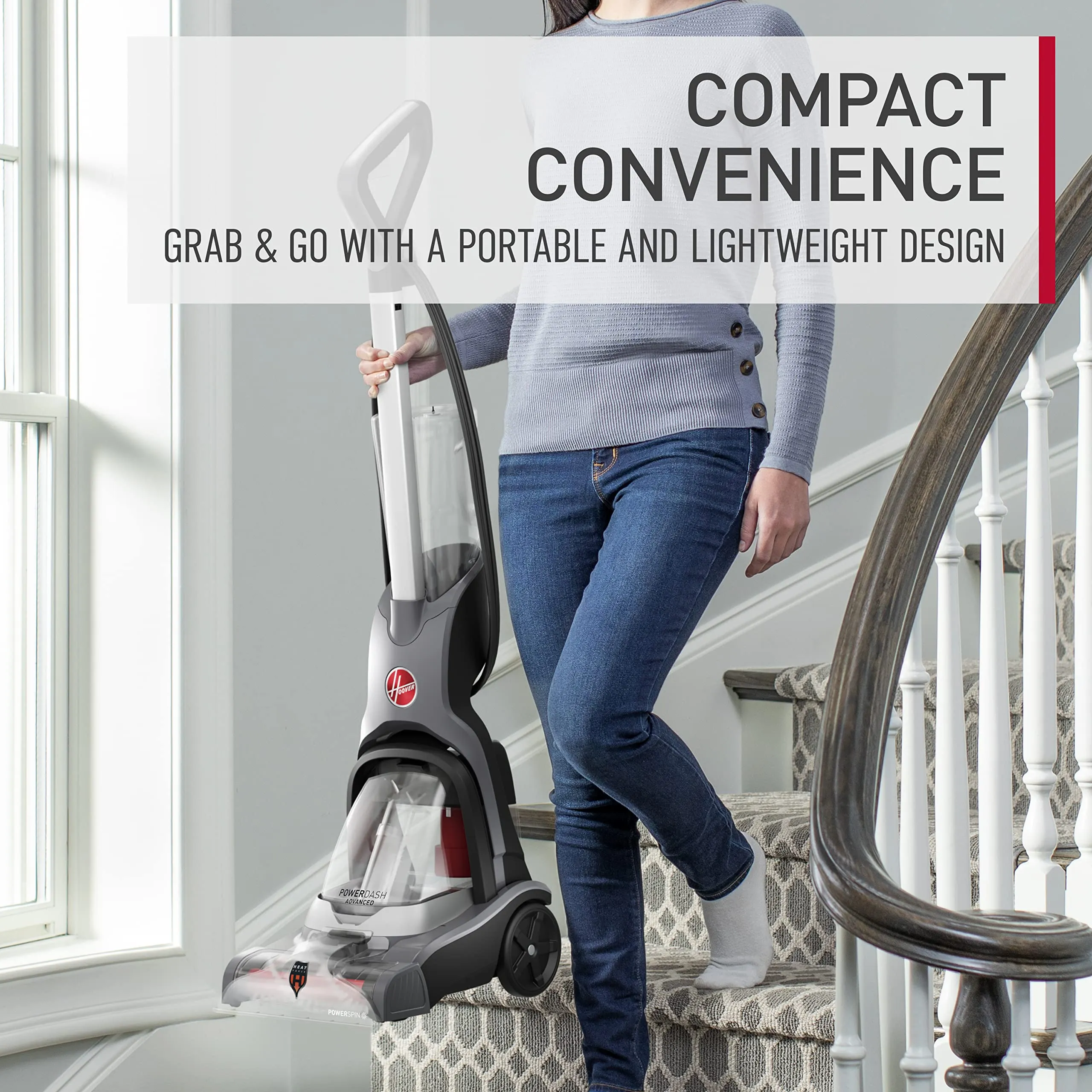 Hoover PowerDash Pet Compact Carpet Cleaner, Lightweight, Above Floor Cleaning