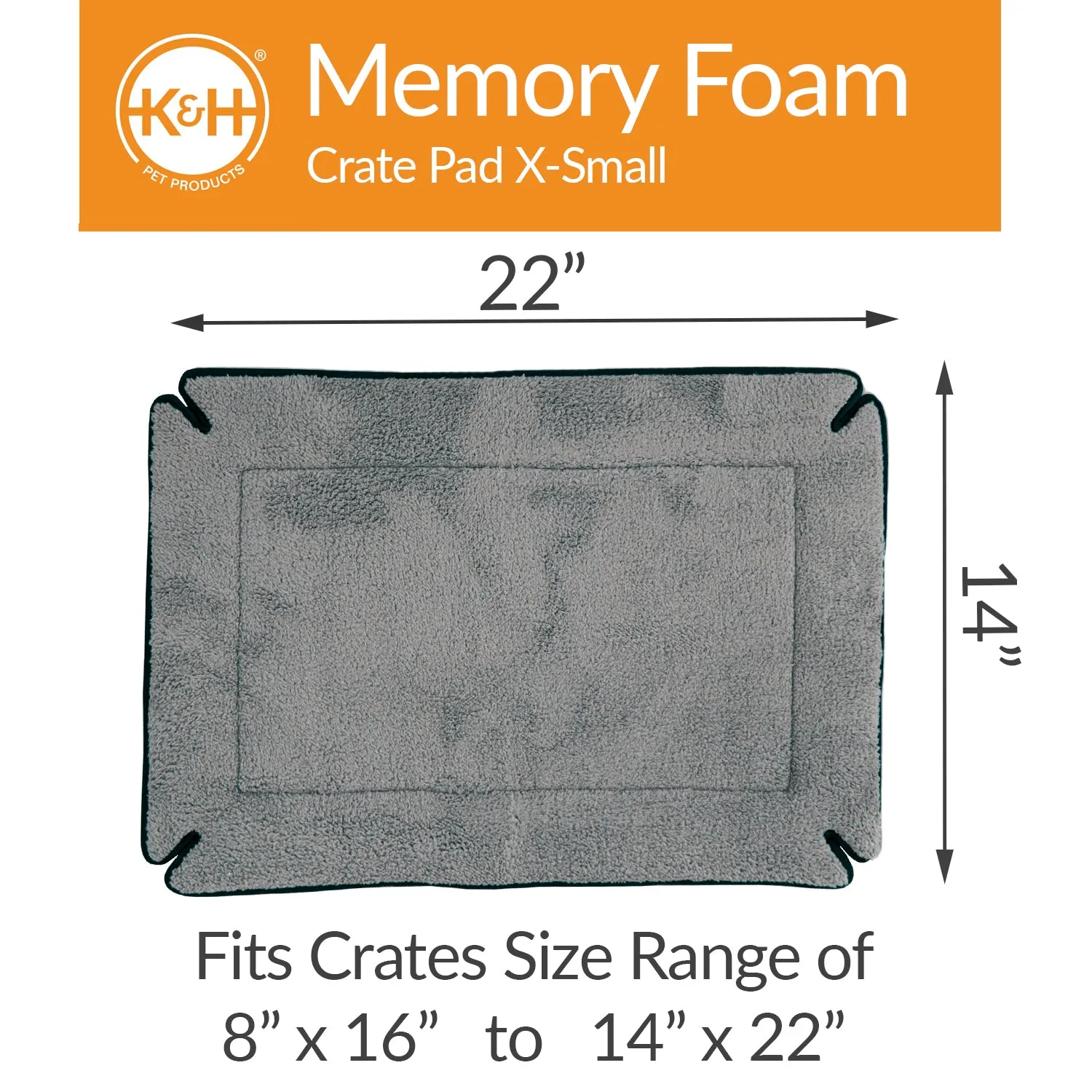 K&H Memory Foam Crate Pad