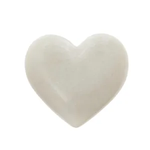 Large White Marble Heart