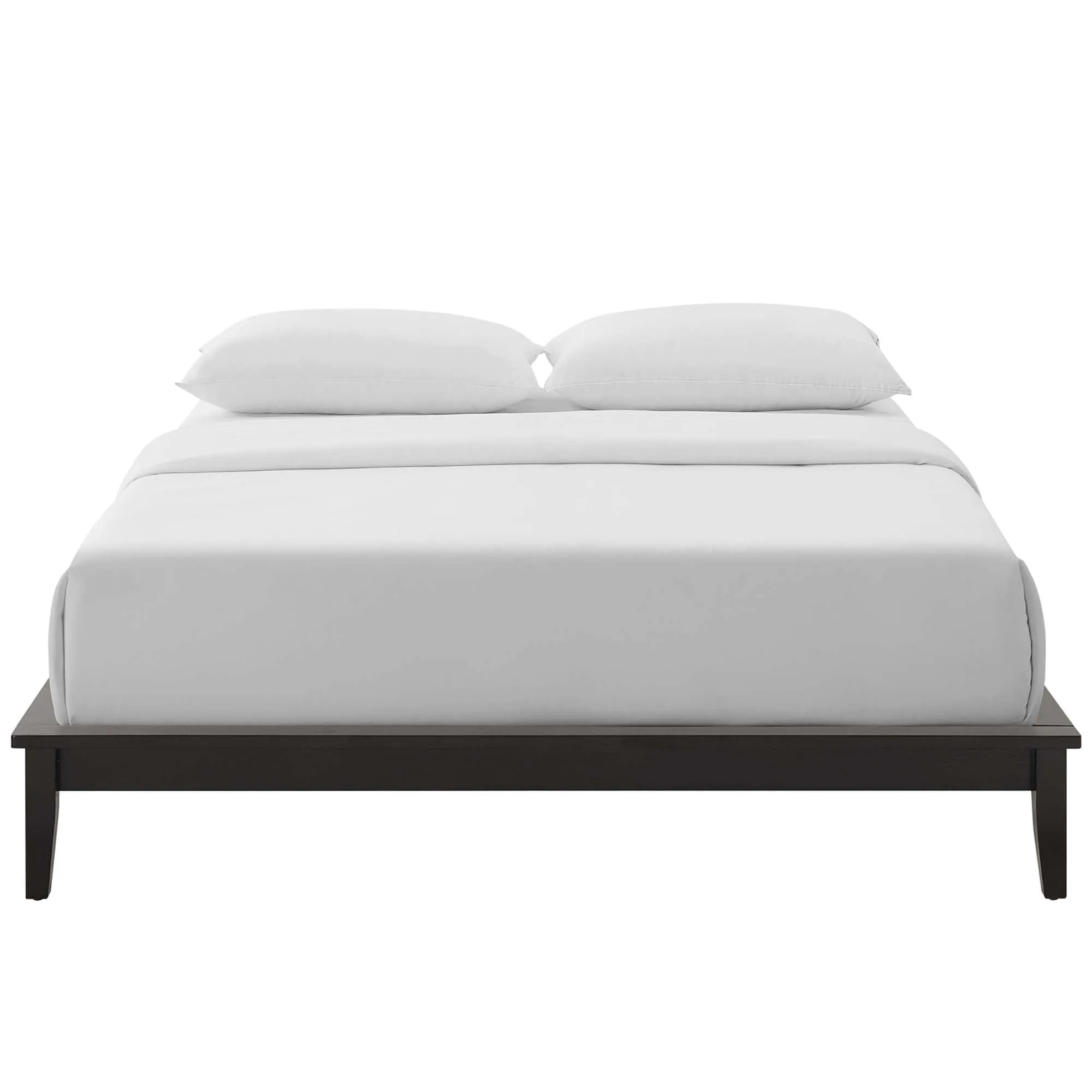 Lodge Cappuccino Queen Wood Platform Bed Frame