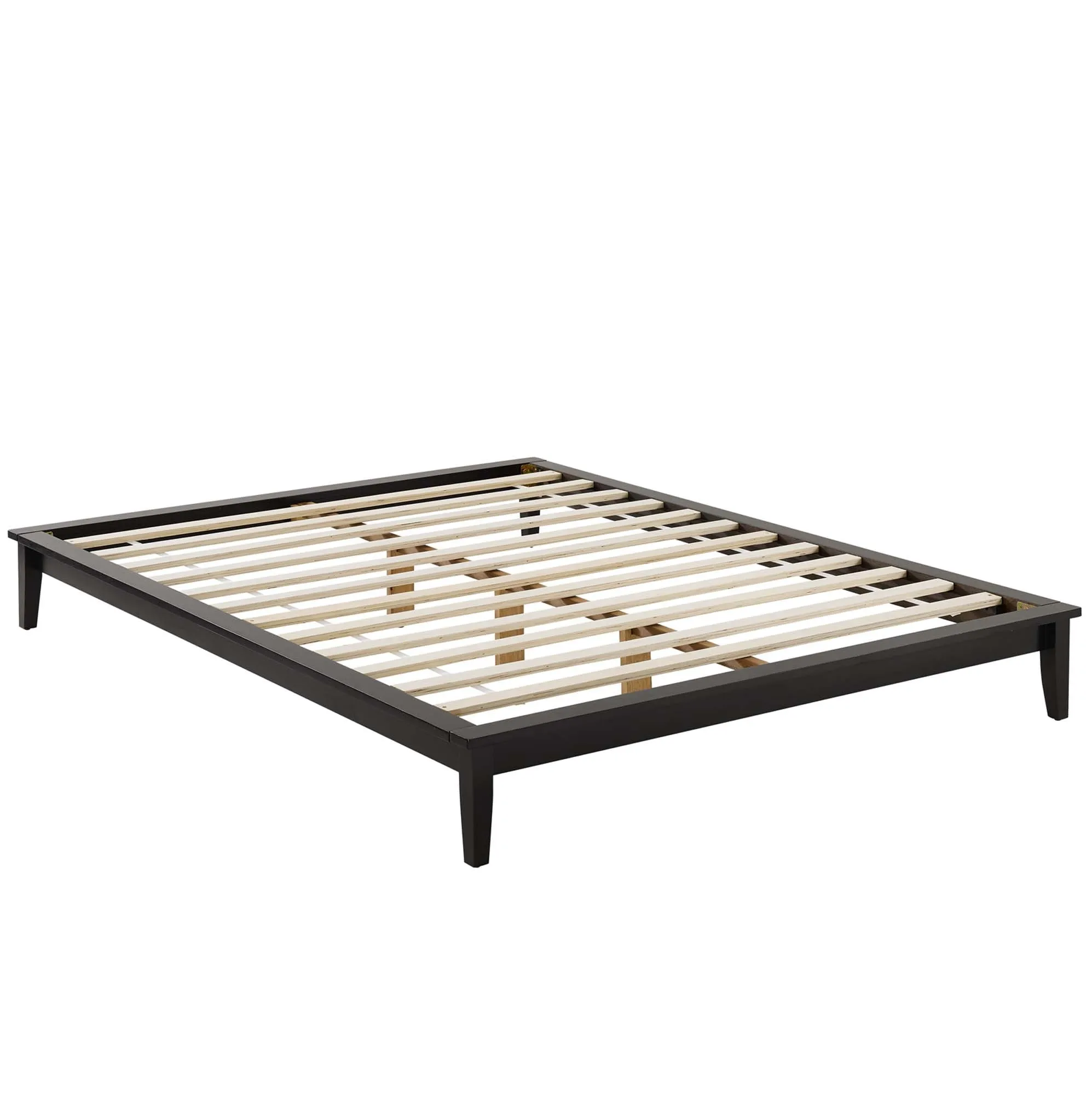 Lodge Cappuccino Queen Wood Platform Bed Frame