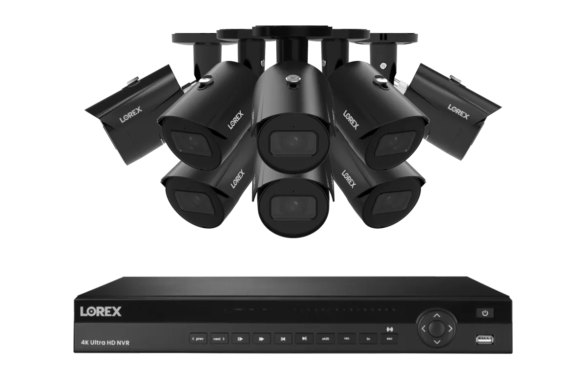 Lorex Elite Series 4K 16 Camera Capable 4TB Wired NVR System with 4MP (2K) A4 IP Bullet Cameras