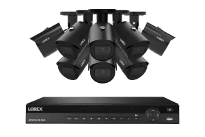 Lorex Elite Series 4K 16 Camera Capable 4TB Wired NVR System with 4MP (2K) A4 IP Bullet Cameras