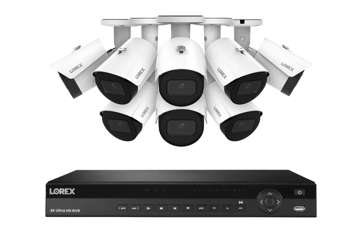 Lorex Elite Series 4K 16 Camera Capable 4TB Wired NVR System with 4MP (2K) A4 IP Bullet Cameras