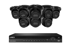 Lorex Elite Series NVR with A4 4MP (2K) IP Turret Cameras - 4K 16-Channel 4TB Wired System