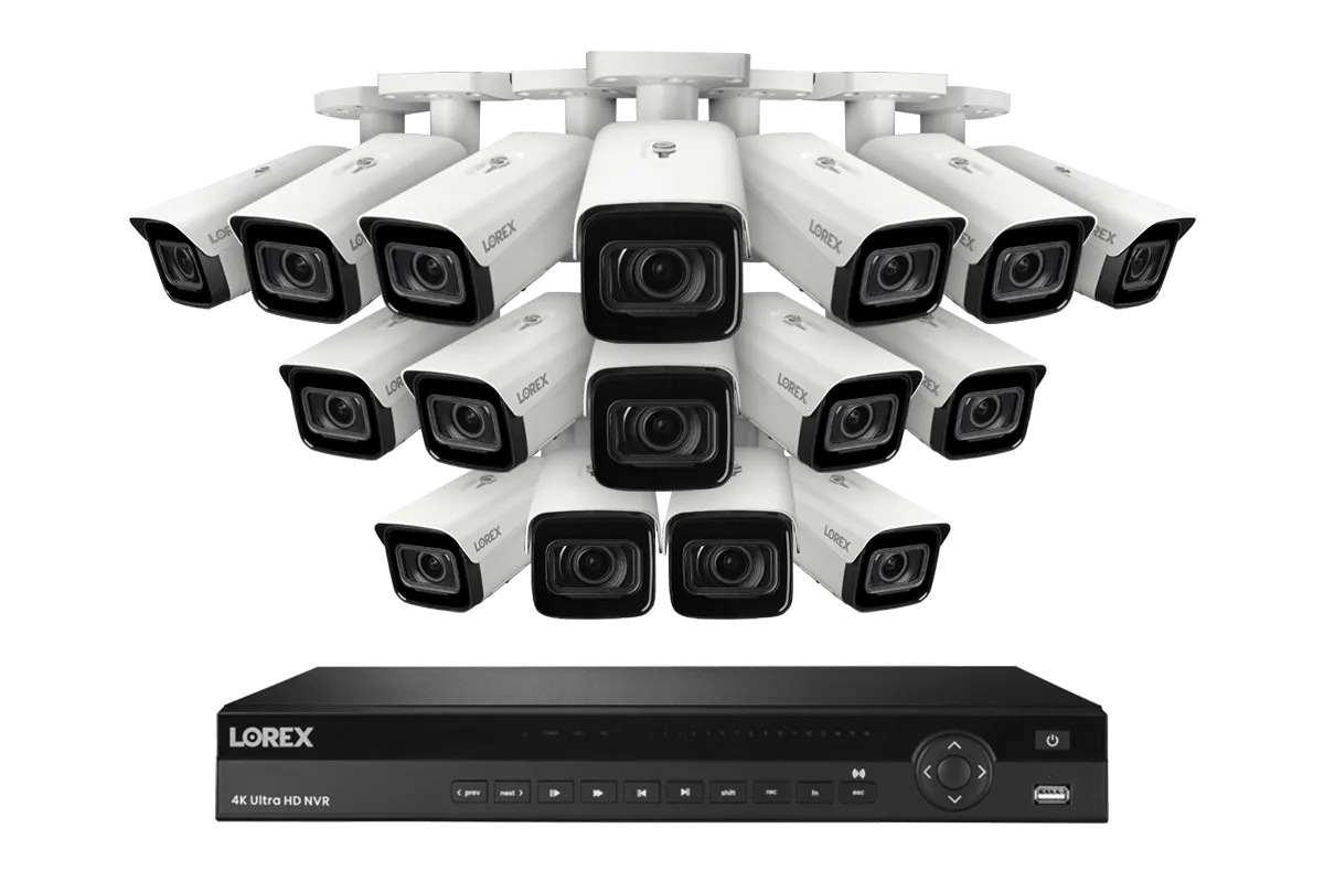 Lorex Elite Series NVR with N4 (Nocturnal Series) IP Bullet Cameras - 4K 16-Channel 4TB Wired System