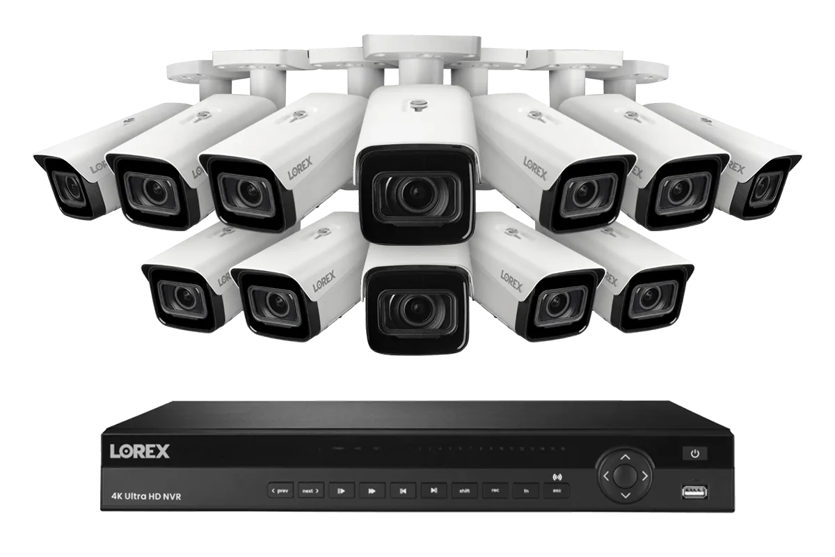 Lorex Elite Series NVR with N4 (Nocturnal Series) IP Bullet Cameras - 4K 16-Channel 4TB Wired System