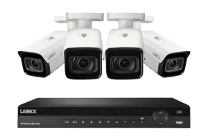 Lorex Elite Series NVR with N4 (Nocturnal Series) IP Bullet Cameras - 4K 16-Channel 4TB Wired System
