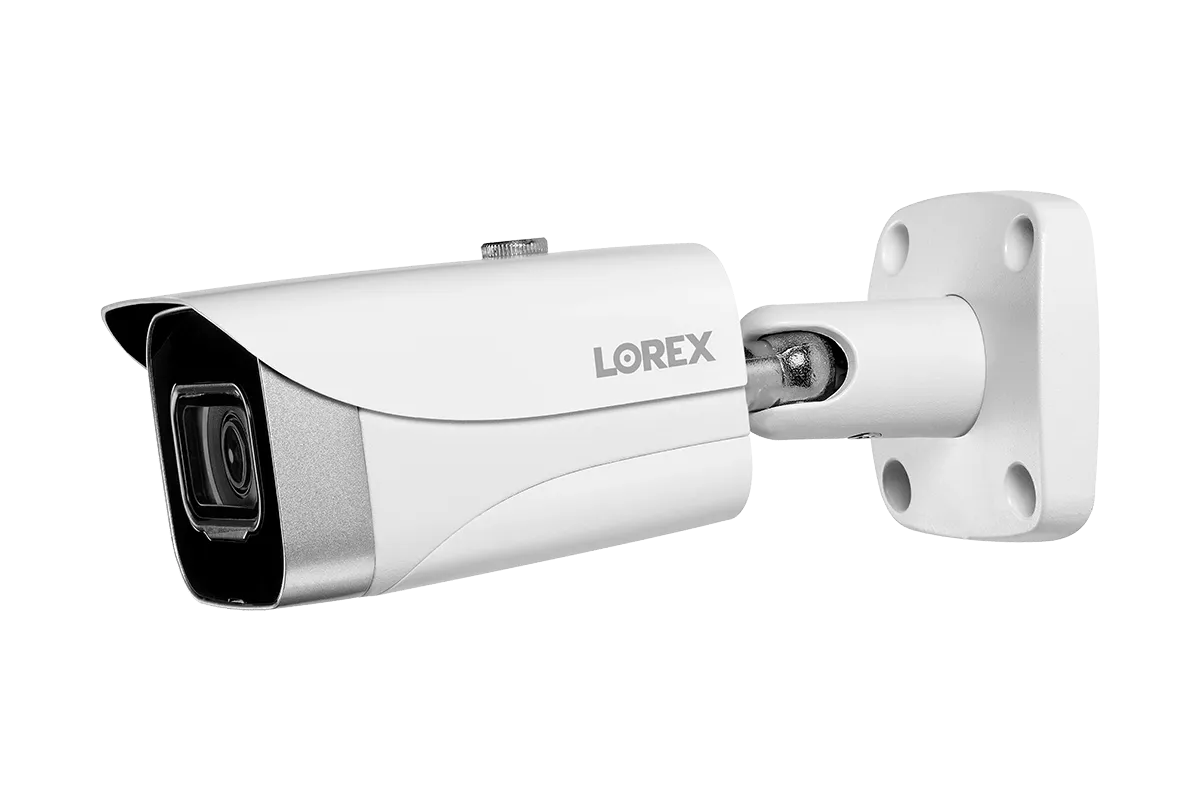 Lorex Fusion 4K (16 Camera Capable) 3TB Wired NVR System with 8 IP Bullet Cameras, One 1080P Floodlight and One 2K Indoor Wi-Fi Camera