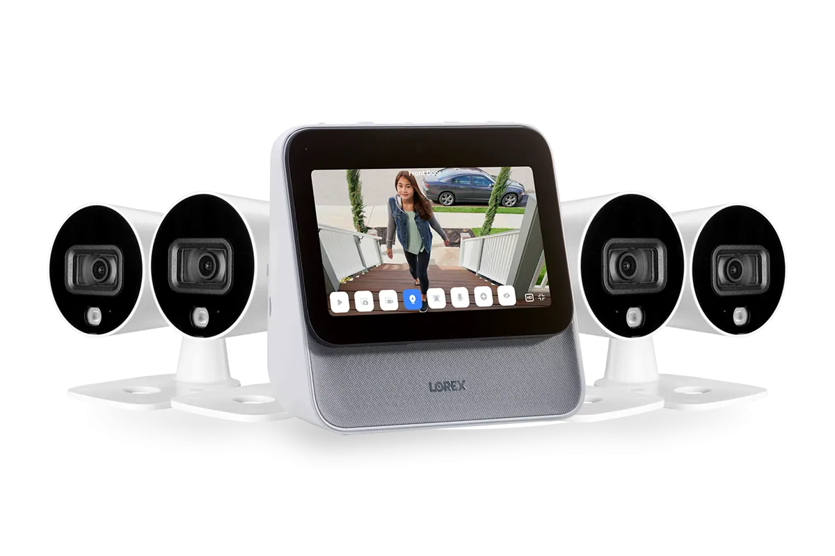 Lorex Smart Home Security Center with 1080p Outdoor Wi-Fi Cameras