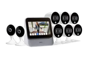 Lorex Smart Home Security Center with Six 1080p Outdoor and Two 2K Indoor Wi-Fi Security Cameras