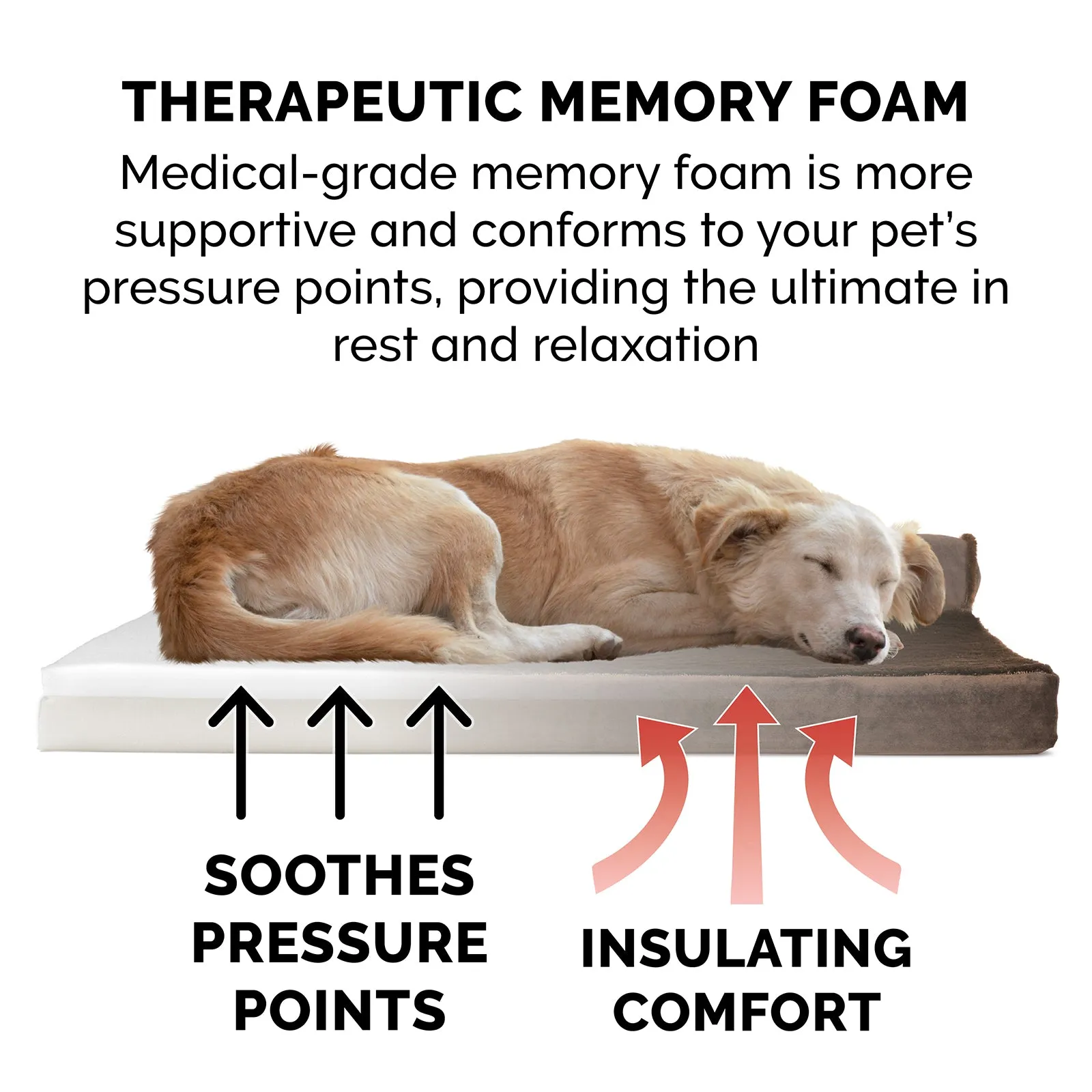Memory Foam Plush & Velvet L-Shaped Lounge Sofa Pet Bed
