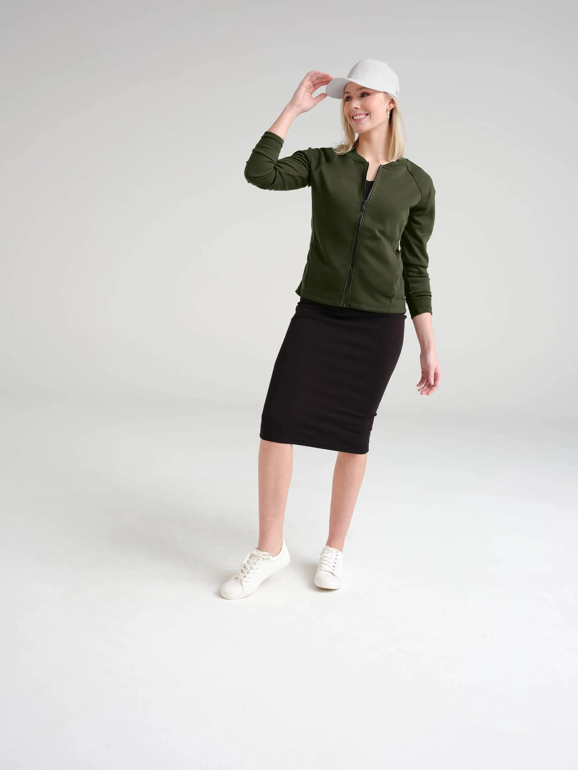 Mercer Mettle Ladies Double-Knit Bomber
