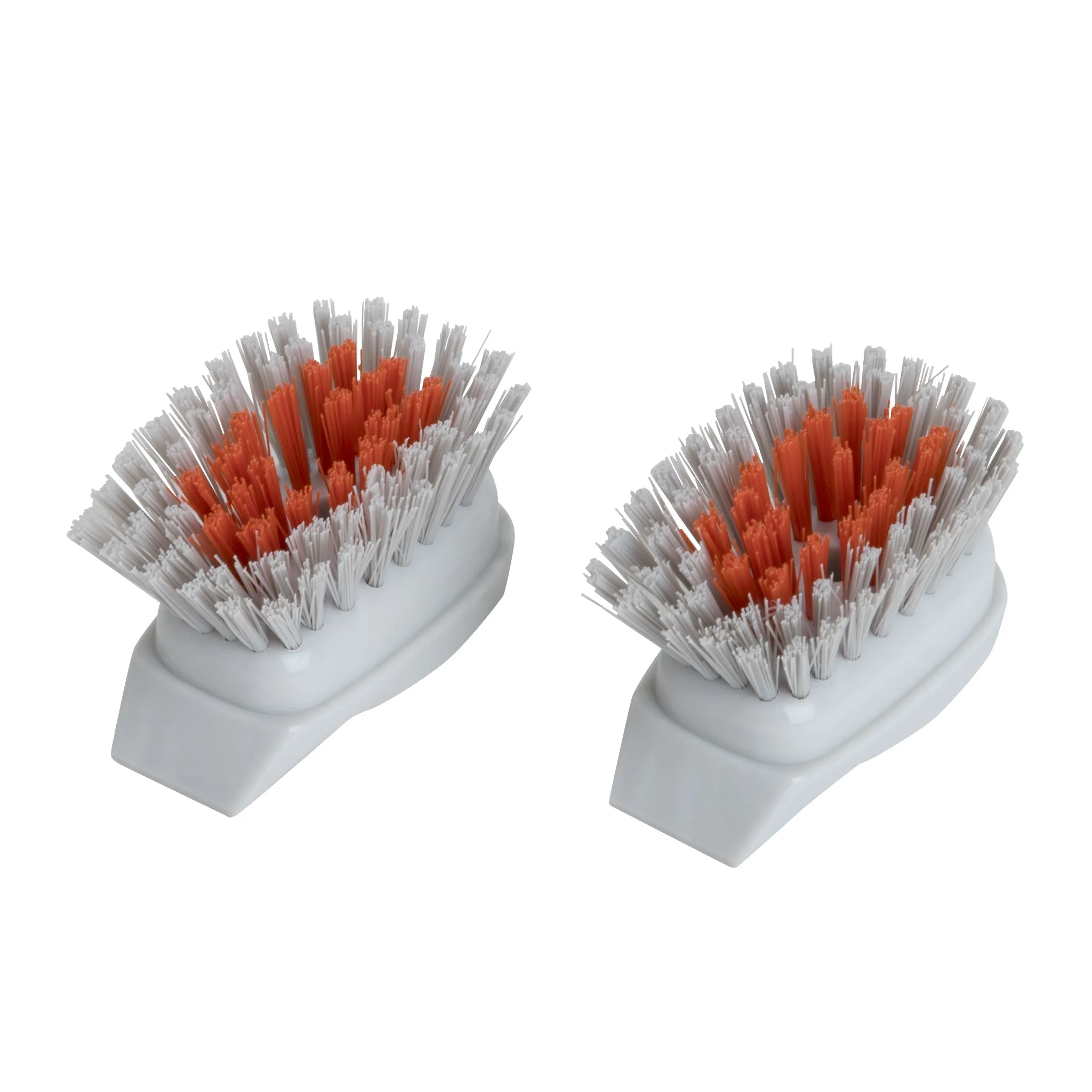 Replacement Brush Head with Built-In Scraper for Soap Dispensing Dish Wand