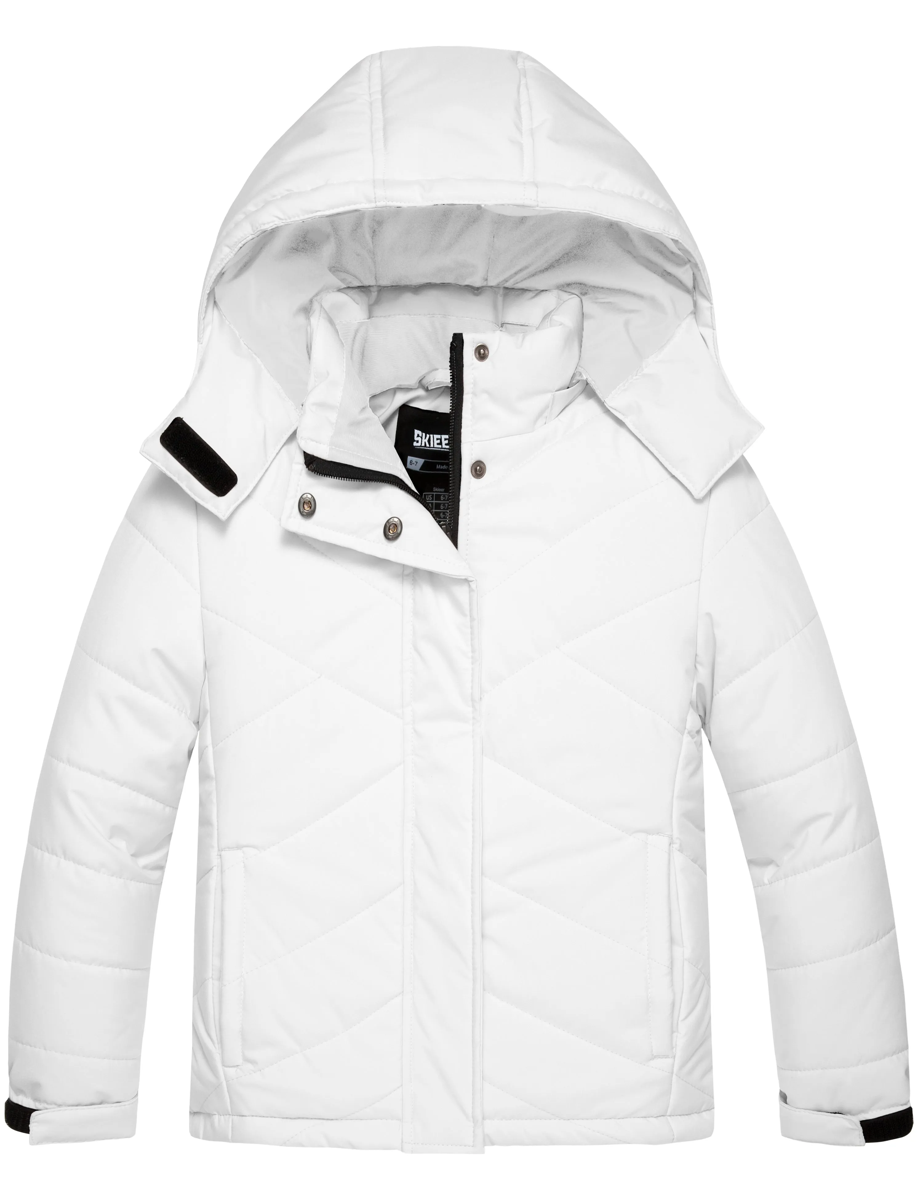 Skieer Girl's Winter Jacket Thick Fleece Lined Parka