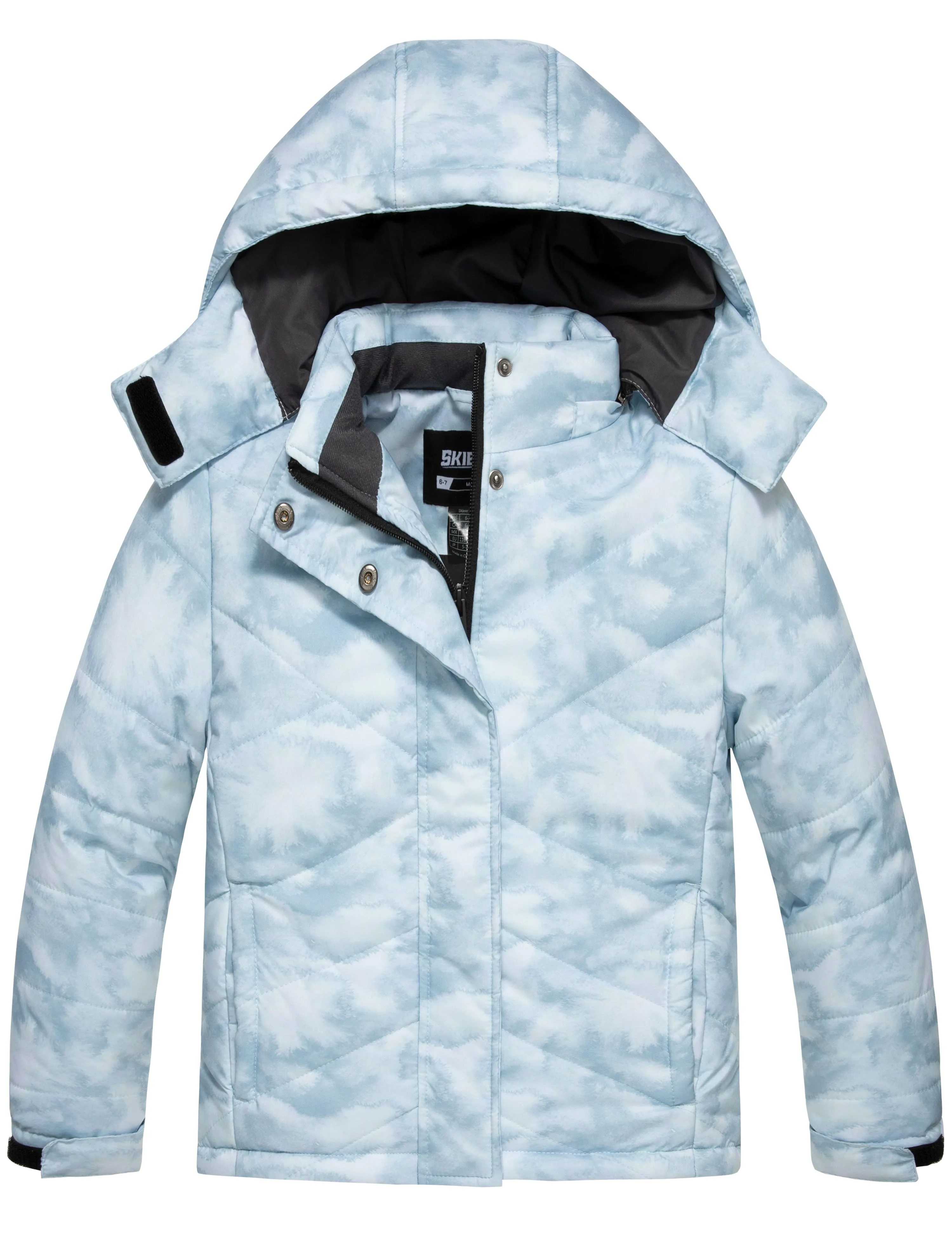 Skieer Girl's Winter Jacket Thick Fleece Lined Parka