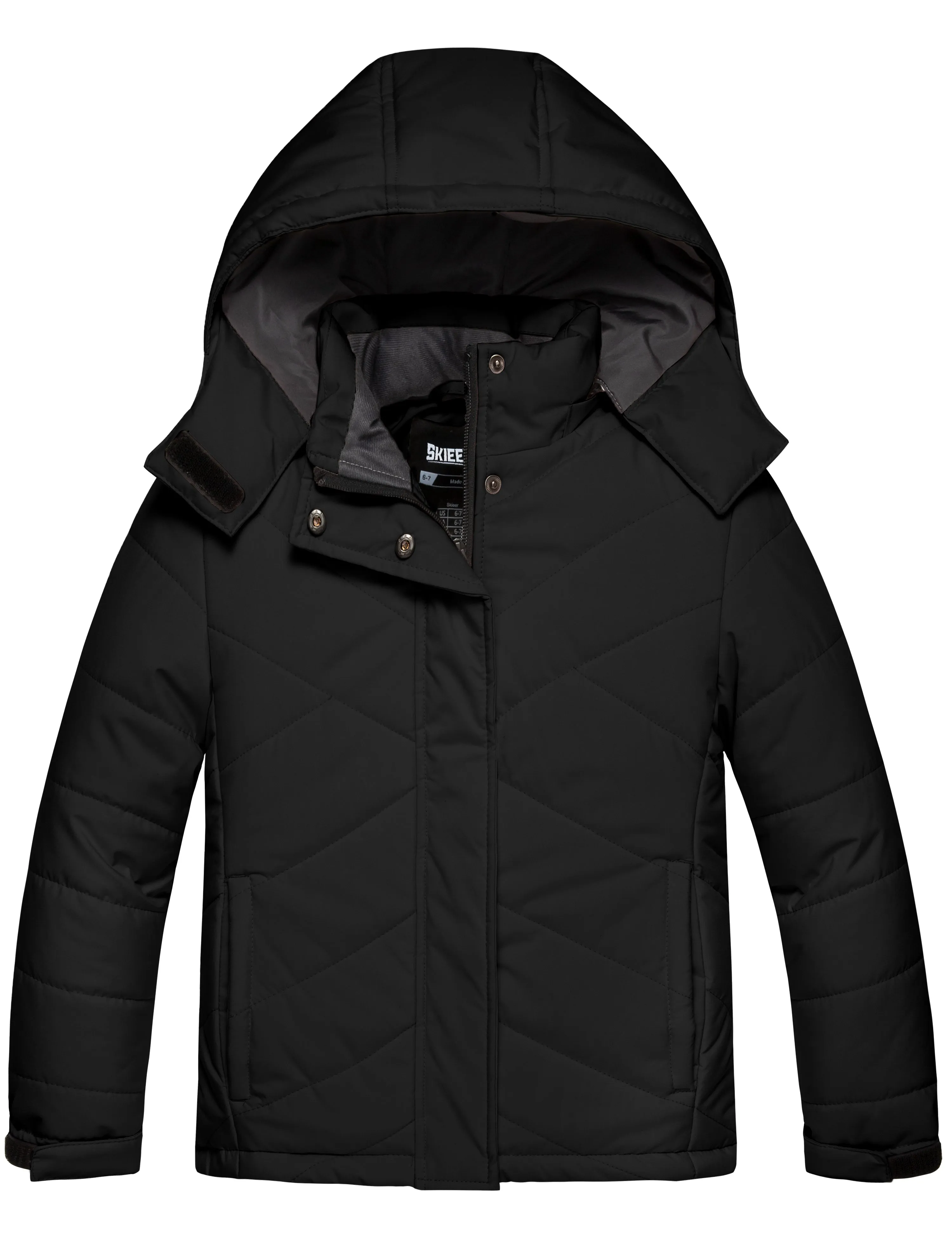 Skieer Girl's Winter Jacket Thick Fleece Lined Parka