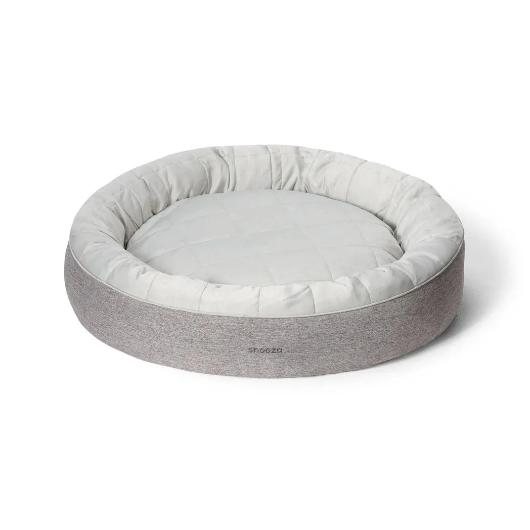 Snooza Cooling Cuddler Powder Grey Dog Bed Large^^^