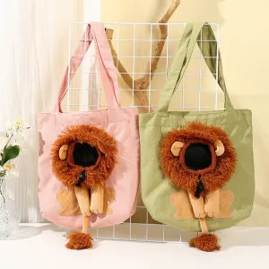 Soft Breathable Lion Design Pet Carrier