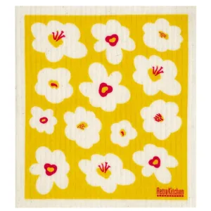 Swedish Dish Sponge Cloth - Retro Flowers