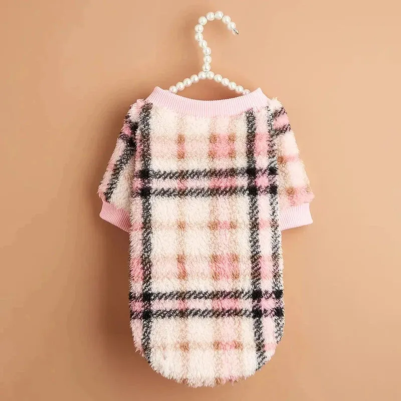 Totem Print Puppy Sweater – Warm Winter Hoodie for Small Dogs