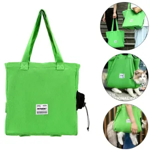 Windproof Breathable Waterproof Pet Canvas Cat Shoulder Carrier Bag